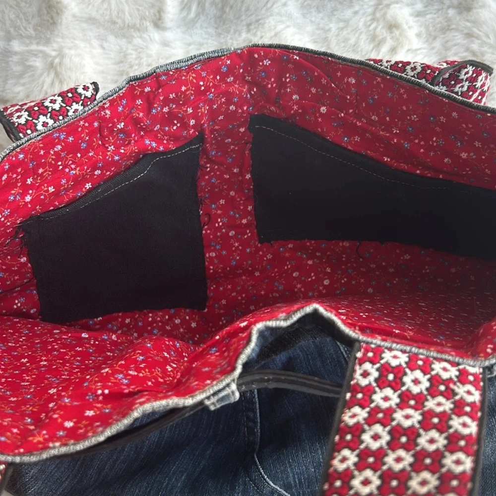 Gorgeous vintage denim bag like new - Picture 6 of 13
